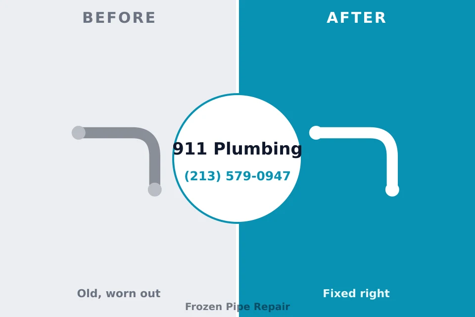 Before and after: plumbing repair Hogansville, GA